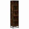 Bibliothèque chêne fumé 40x35x170,5 cm bois d'ingénierie