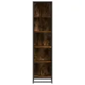 Bibliothèque chêne fumé 40x35x170,5 cm bois d'ingénierie