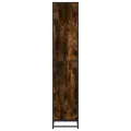 Bibliothèque chêne fumé 40x35x170,5 cm bois d'ingénierie