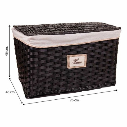 Set van Twee Koffers Alexandra House Living Donkerbruin Wilgenhout 46 2