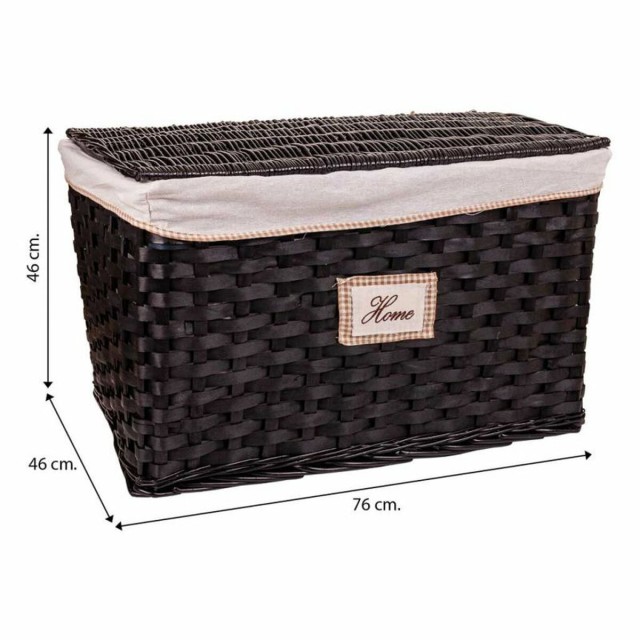 A set of two trunks Alexandra House Living Dark brown Willow wood 46 x