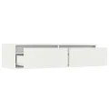 Meuble TV avec lumières LED blanc 100X35,5x25 cm
