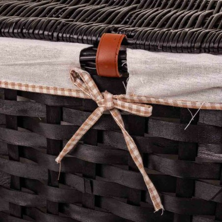 Set di Due Bauli Alexandra House Living Marrone scuro Legno di salice