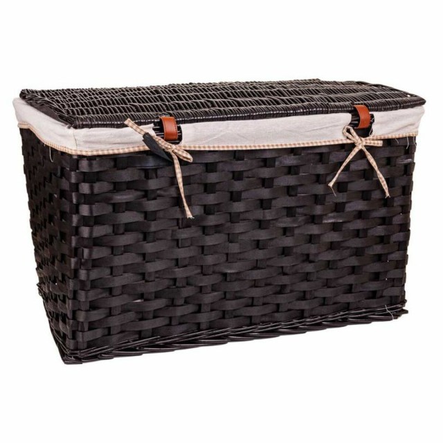 A set of two trunks Alexandra House Living Dark brown Willow wood 46 x