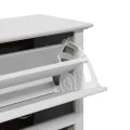  Étagère à chaussures BODO blanc 80x35x118 cm