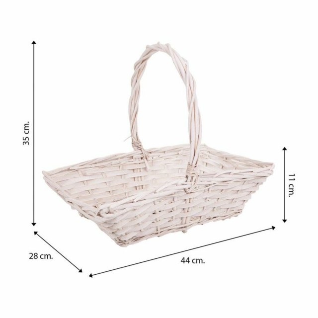Juego de Cestas Alexandra House Living Mimbre Madera de sauce 3 Piezas