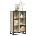 Bibliothèque chêne sonoma 65,5x33x107,5 cm bois d'ingénierie