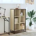 Bibliothèque chêne sonoma 65,5x33x107,5 cm bois d'ingénierie