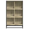 Bibliothèque chêne sonoma 65,5x33x107,5 cm bois d'ingénierie