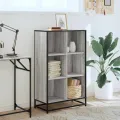 Bibliothèque sonoma gris 65,5x33x107,5 cm bois d'ingénierie