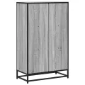Bibliothèque sonoma gris 65,5x33x107,5 cm bois d'ingénierie