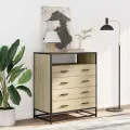 Commode chêne sonoma 70x41x83,5 cm bois d'ingénierie