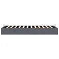 Cadre de lit ottoman sans matelas gris foncé 90x200 cm velours