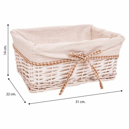 Juego de Cestos Alexandra House Living Mimbre Madera de sauce 31 x 17 2