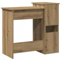 Bureau avec étagères chêne artisanal bois d'ingénierie