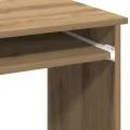 Bureau avec étagères chêne artisanal bois d'ingénierie