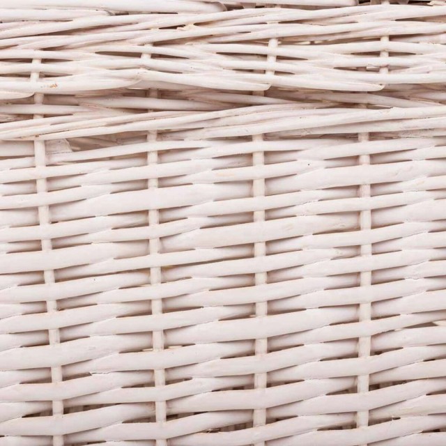 Boîtes de rangement Alexandra House Living Blanc osier Bois de saule