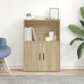 Bibliothèque chêne sonoma 60x24x85 cm bois d'ingénierie