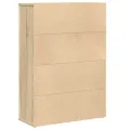 Bibliothèque chêne sonoma 60x24x85 cm bois d'ingénierie
