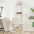 Bibliothèque à 3 niveaux blanc 60x30x120 cm bois d'ingénierie