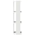Bibliothèque à 3 niveaux blanc 60x30x120 cm bois d'ingénierie