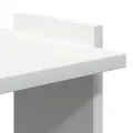 Bibliothèque à 3 niveaux blanc 60x30x120 cm bois d'ingénierie