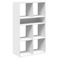 Bibliothèque blanc 66x31x112 cm bois d'ingénierie