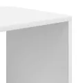 Bibliothèque blanc 66x31x112 cm bois d'ingénierie