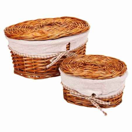 Storage boxes Alexandra House Living Natural wicker Willow wood 20 x 1