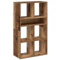 Bibliothèque vieux bois 66x31x112 cm bois d'ingénierie