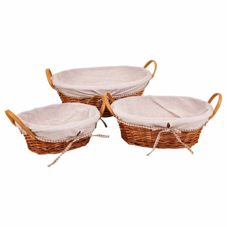 Set of Baskets Alexandra House Living wicker Willow wood 38 x 29 x 14