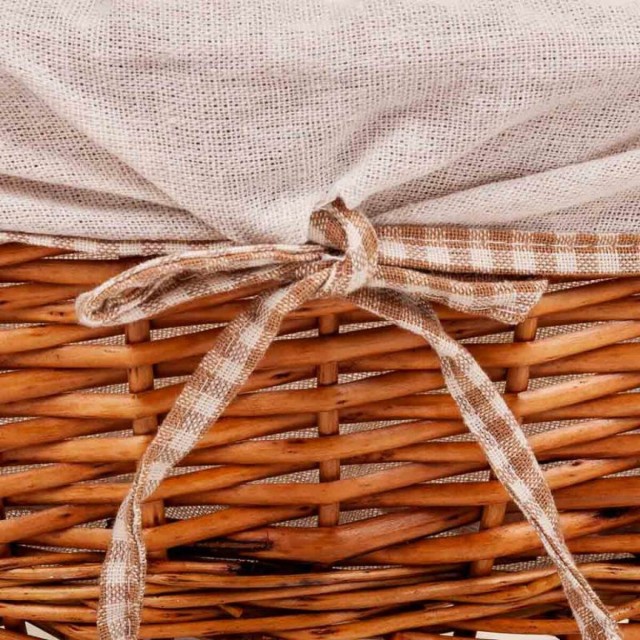 Set of Baskets Alexandra House Living wicker Willow wood 38 x 29 x 14