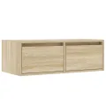 Meuble TV avec lumières LED chêne sonoma 75x35,5x25 cm