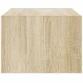 Meuble TV avec lumières LED chêne sonoma 75x35,5x25 cm