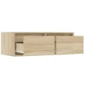 Meuble TV avec lumières LED chêne sonoma 75x35,5x25 cm