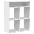 Bibliothèque blanc 66x31x80 cm bois d'ingénierie
