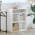 Bibliothèque blanc 66x31x80 cm bois d'ingénierie