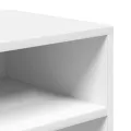 Bibliothèque blanc 66x31x80 cm bois d'ingénierie