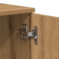Meuble TV chêne artisanal 140x35x40 cm bois d'ingénierie