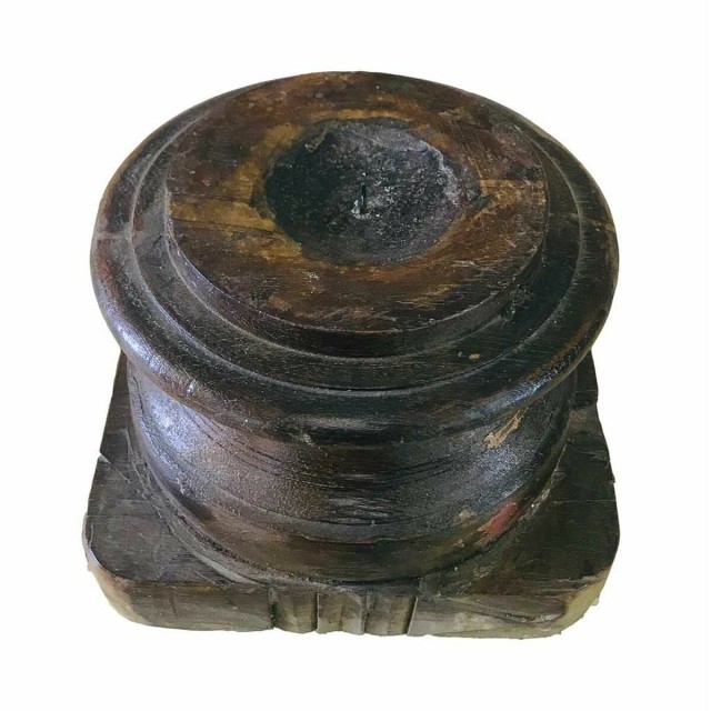 Candlestick Alexandra House Living Recycled Wood 19 x 17 x 23 cm