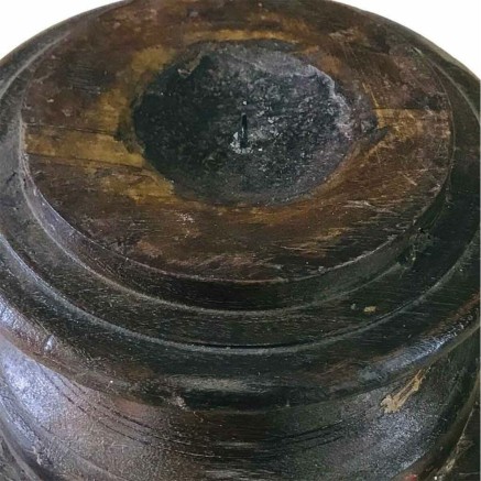 Candlestick Alexandra House Living Recycled Wood 19 x 17 x 23 cm 2