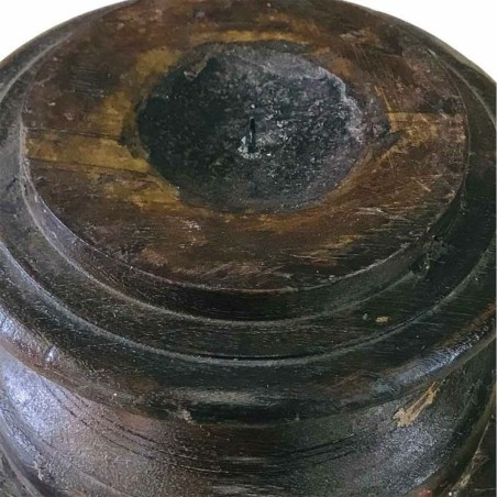 Candlestick Alexandra House Living Recycled Wood 19 x 17 x 23 cm