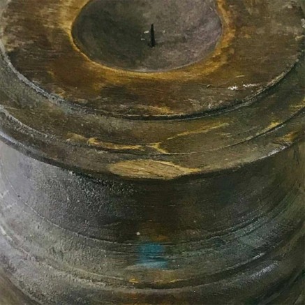 Kerzenhalter Alexandra House Living Recyceltes Holz 23 x 20 x 24 cm 2