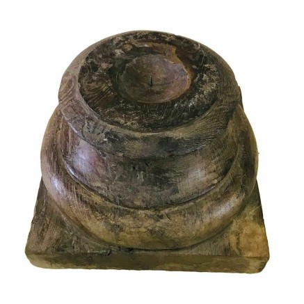 Candlestick Alexandra House Living Recycled Wood 30 x 21 x 31 cm