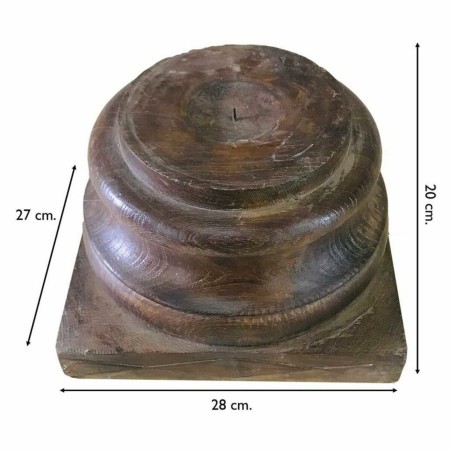 Candlestick Alexandra House Living Recycled Wood 27 x 20 x 28 cm