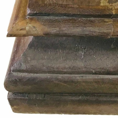 Kandelaar Alexandra House Living Gerecycleerd Hout 28 x 22 x 28 cm