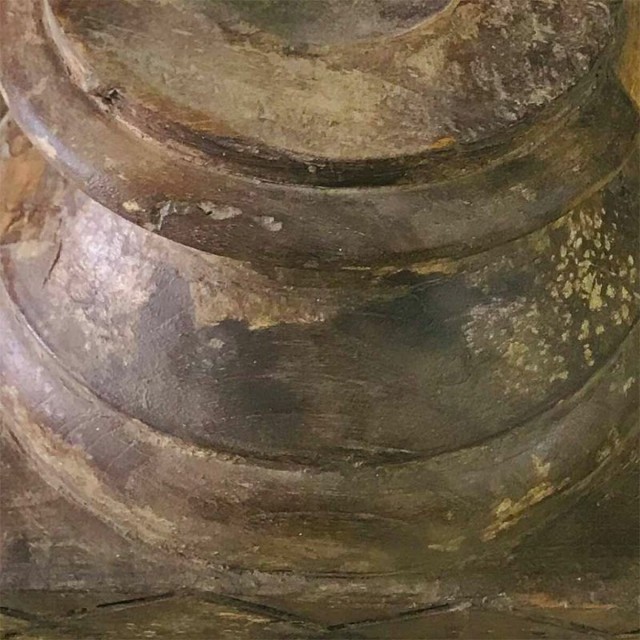 Candelero Alexandra House Living Madera Reciclada 23 x 19 x 26 cm