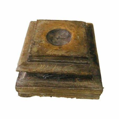 Kandelaar Alexandra House Living Gerecycleerd Hout 25 x 14 x 25 cm