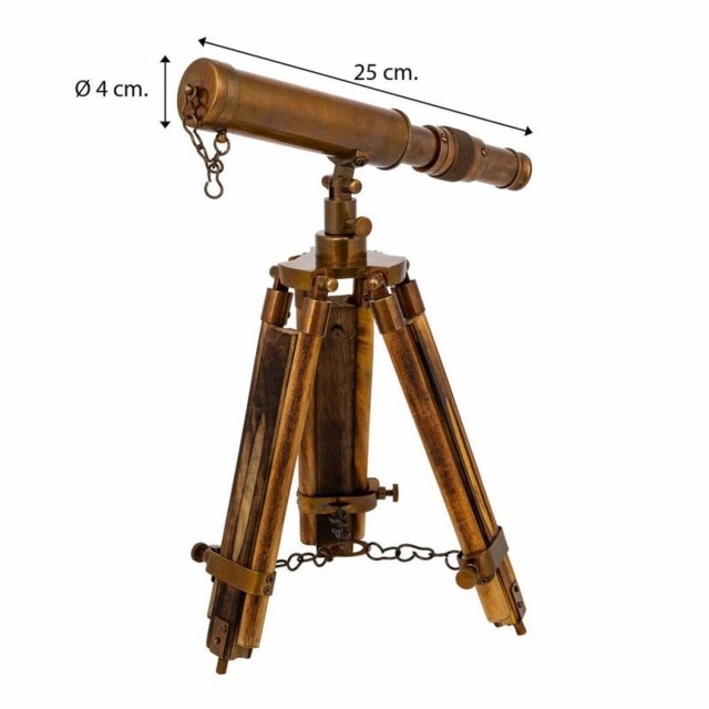 Figurine Décorative Alexandra House Living Bronze Télescope 2 x 25 x