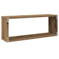Étagères cube murales 2 pcs chêne artisanal 60x15x23 cm